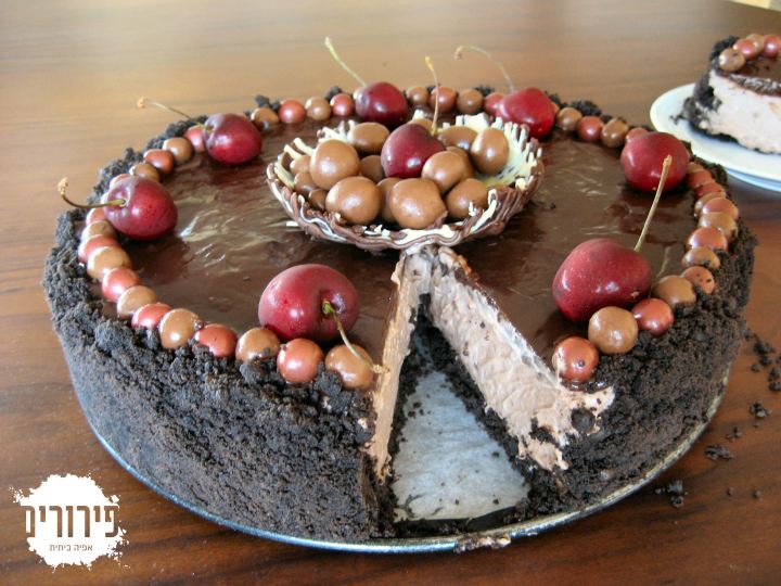 עוגת מוס גבינה טריפל&nbsp;שוקולד